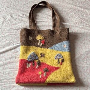 Urban Outfitters Colorful Mushroom Tote Bag
